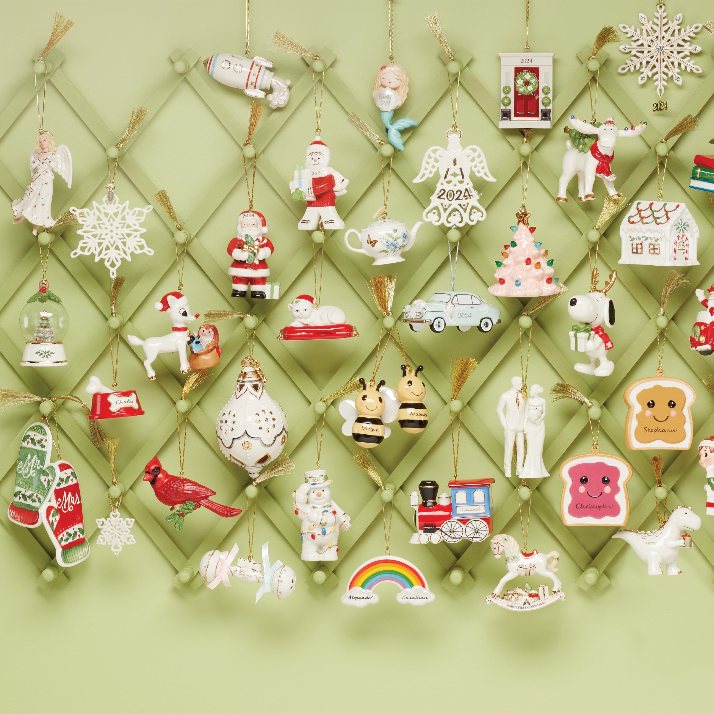 Personalized 2-Piece Peanut Butter & Jam Ornament Set